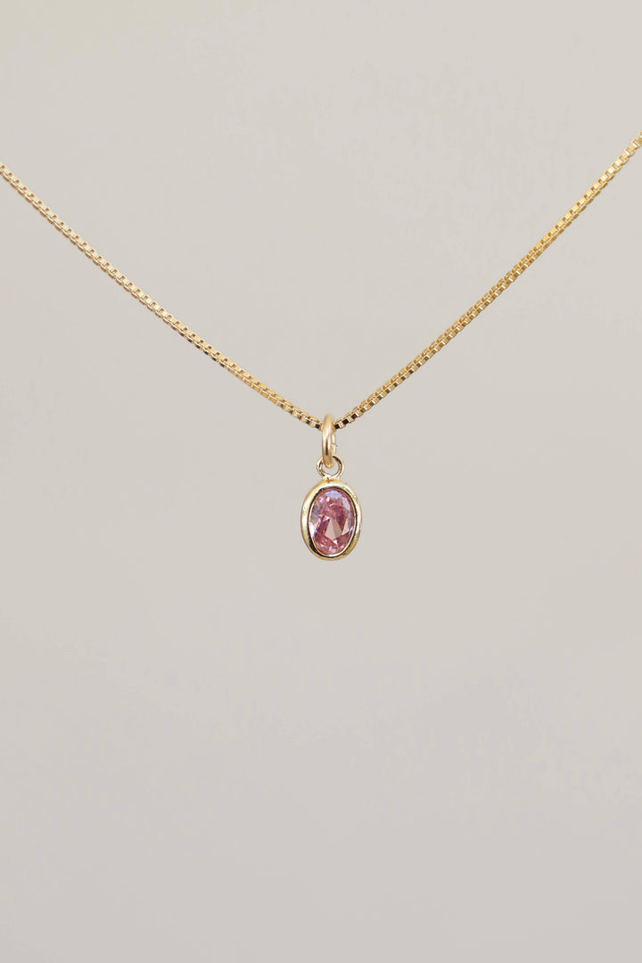 Oval Birthstone Charm