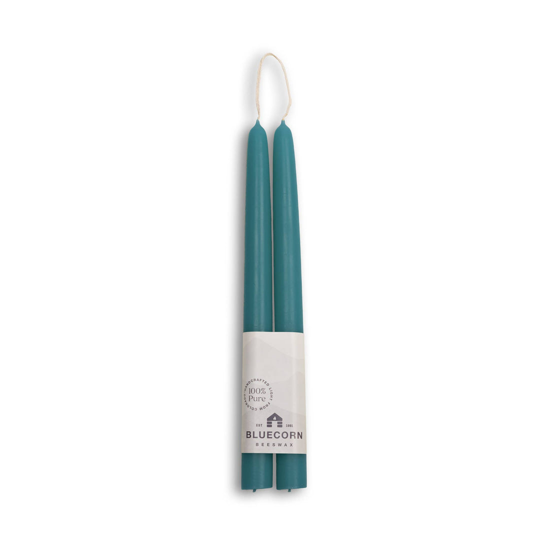 Sky Blue Beeswax Tapers, 3 Sizes