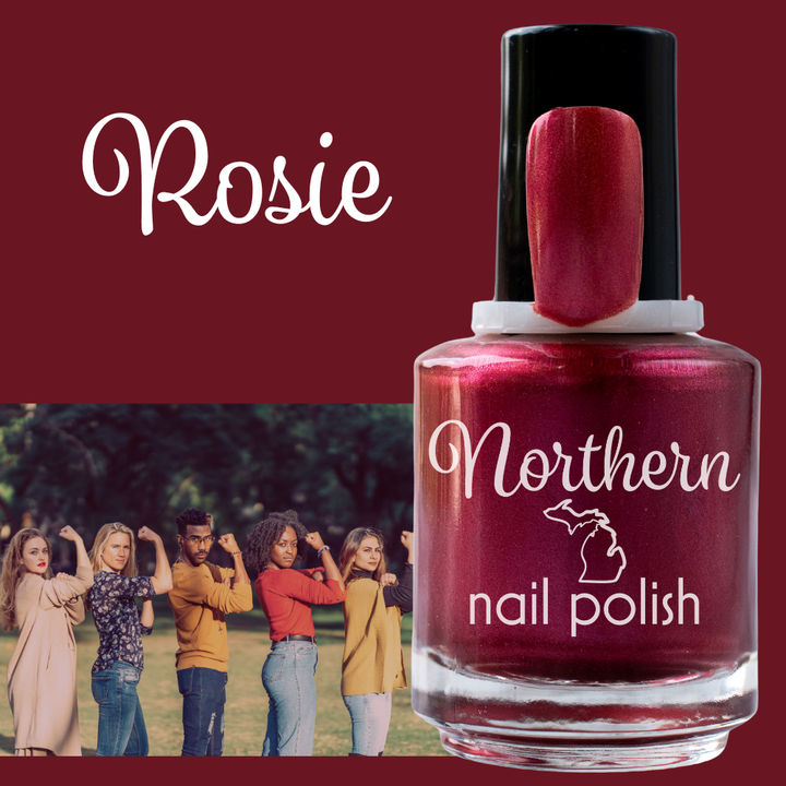 Rosie ~ Nail Polish  Non-Toxic Vegan Michigan Made Feminism