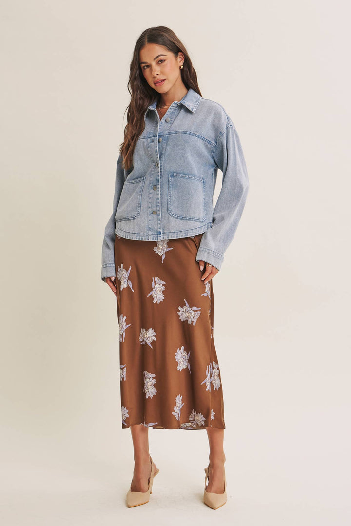Cotton Twill Utility Oversized Jacket