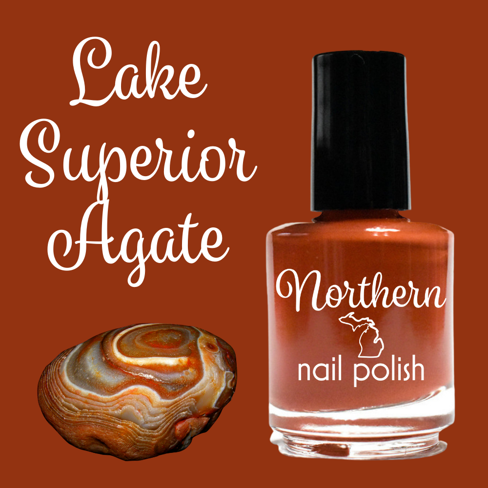 Lake Superior Agate  Nail Polish
