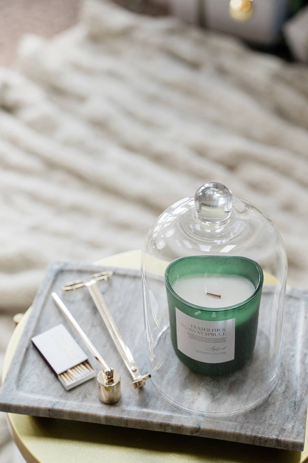 Fraser Fir &amp; Norway Spruce Luxury Candle, Made in Michigan