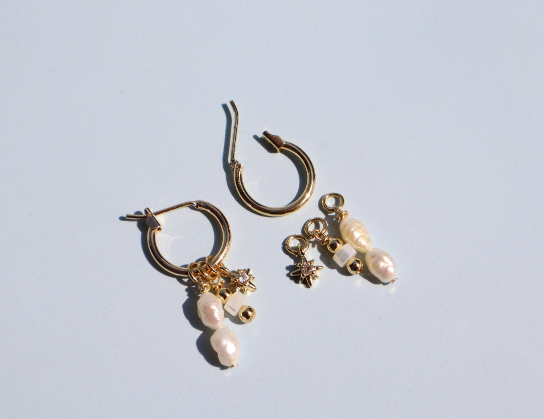 Coastal Blue Charm Earrings