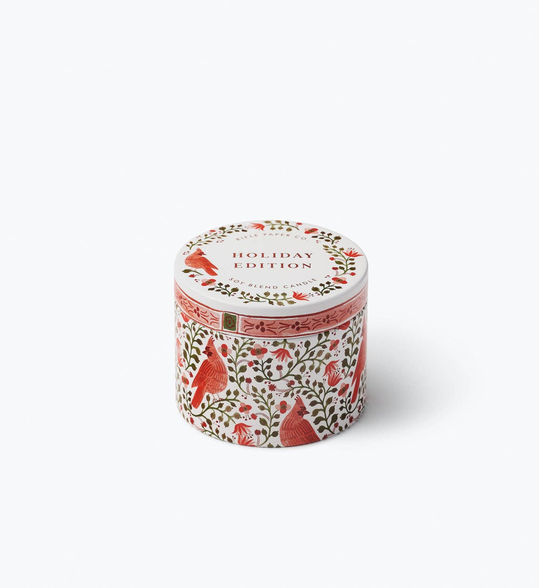 Cardinals Holiday 3 oz Tin Candle