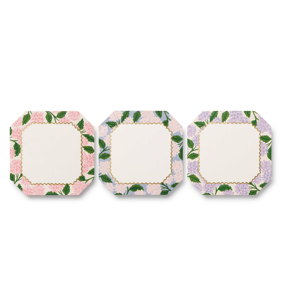 Pink Hydrangea Mini Notepad Trio