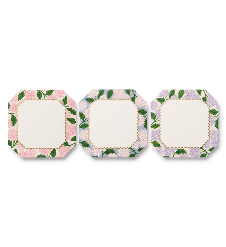Pink Hydrangea Mini Notepad Trio