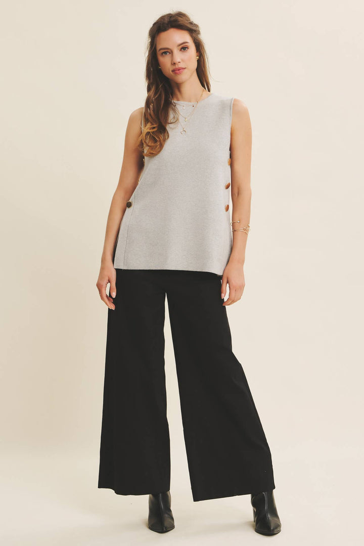 Everyday Essential Stretchy Wide-Leg Pants -2 Colors