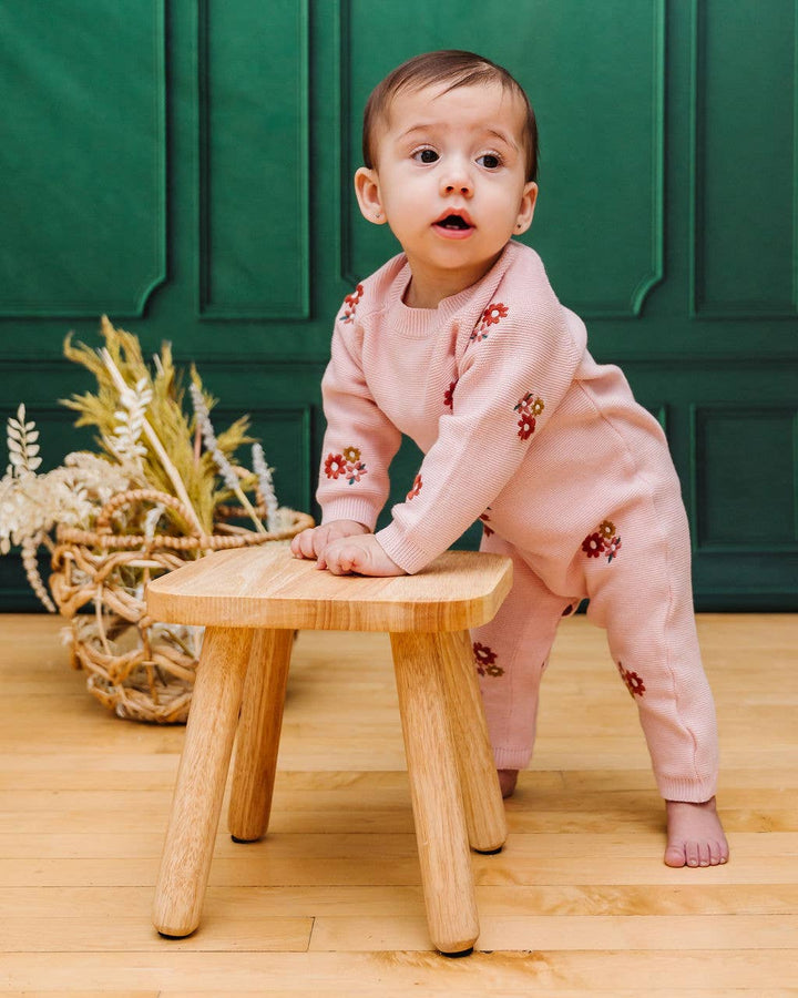 Floral Pink Baby Jumpsuit
