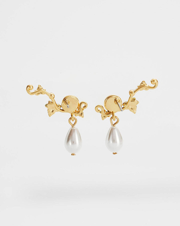 Ivy Pearl Climber Earrings