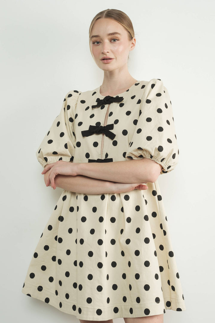Polka Dot Babydoll Dress