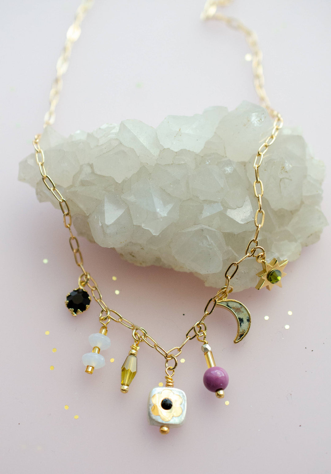 Floret Dainty Charm Necklace