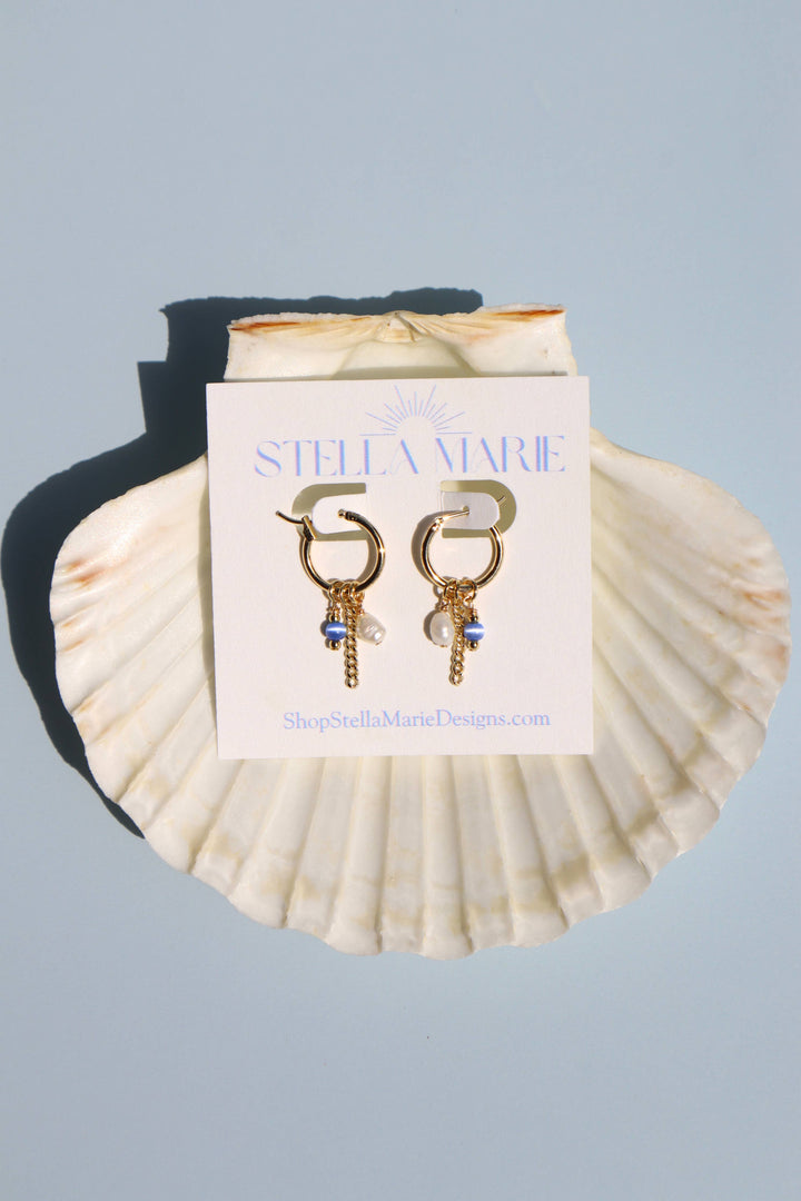 Blue Charm Earrings