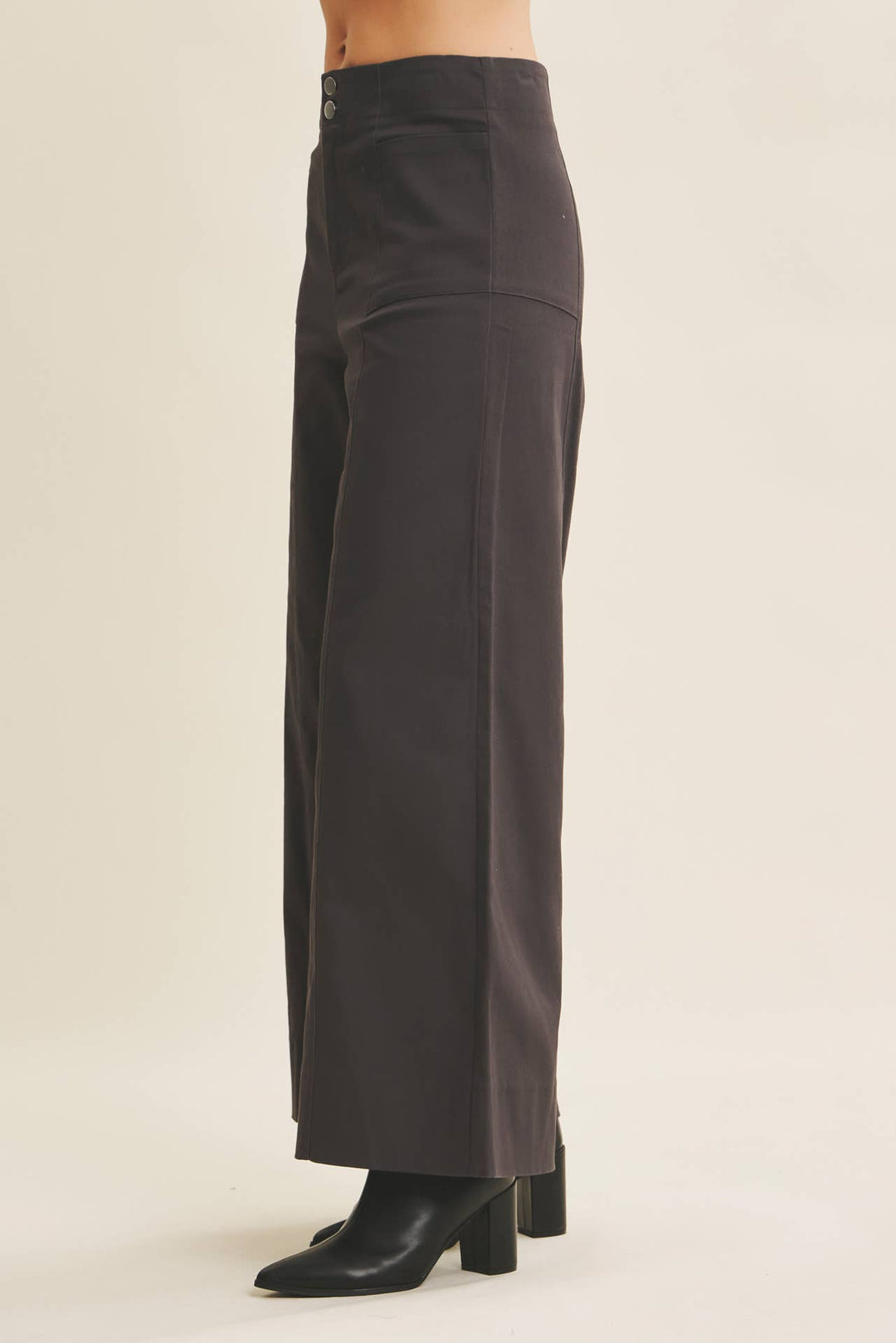 Everyday Essential Stretchy Wide-Leg Pants -2 Colors