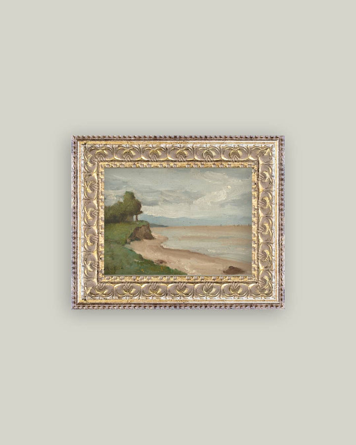 Beach Near Etretat Framed Art, 7x5