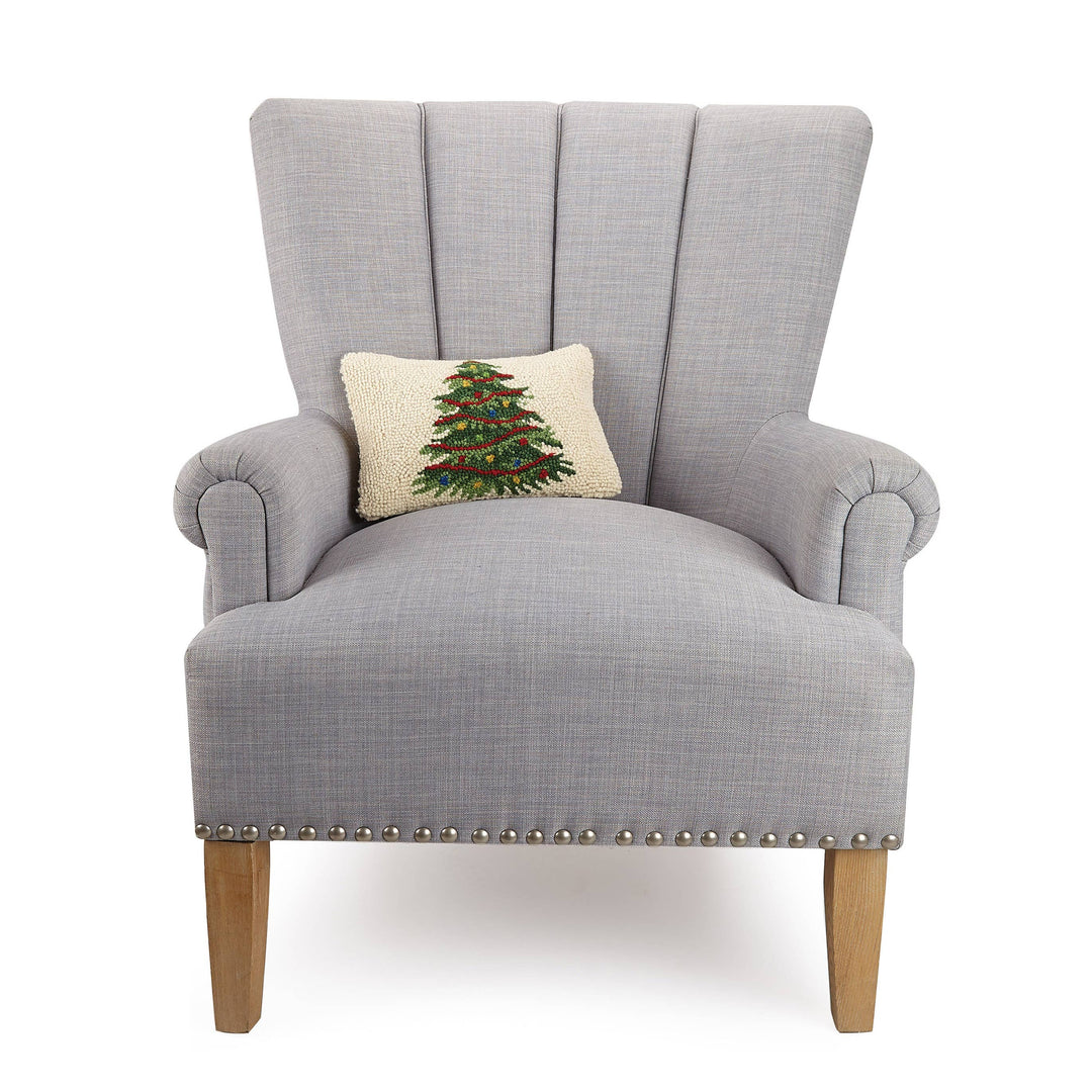 Christmas Tree Hook Lumbar Pillow