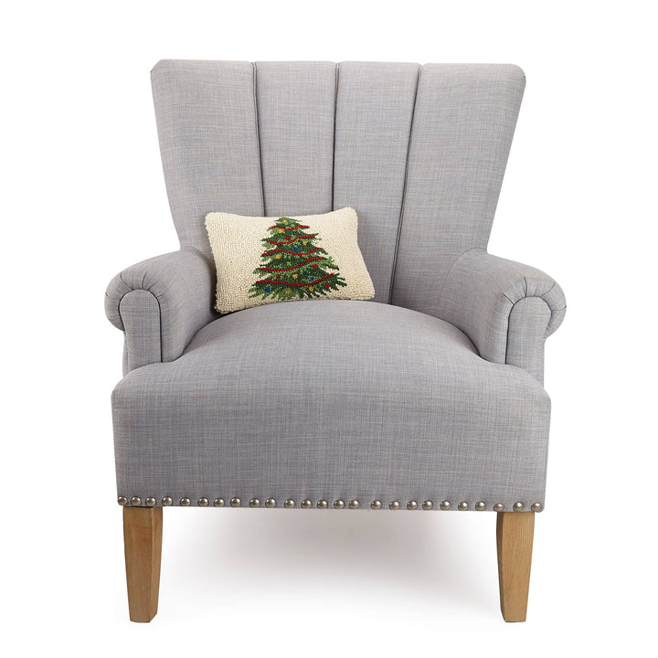 Christmas Tree Hook Lumbar Pillow