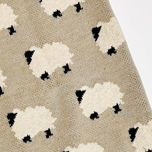 Furry Sheep Organic Cotton Baby Blanket