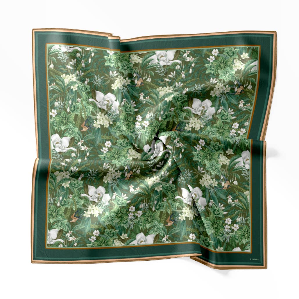 Magnolia Pool Silk Cotton Scarf