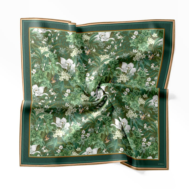 Magnolia Pool Silk Cotton Scarf