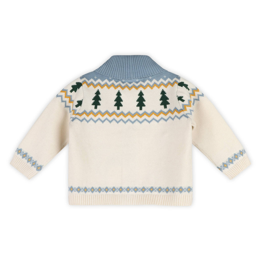 Ski Shawl Collar Baby Cardigan