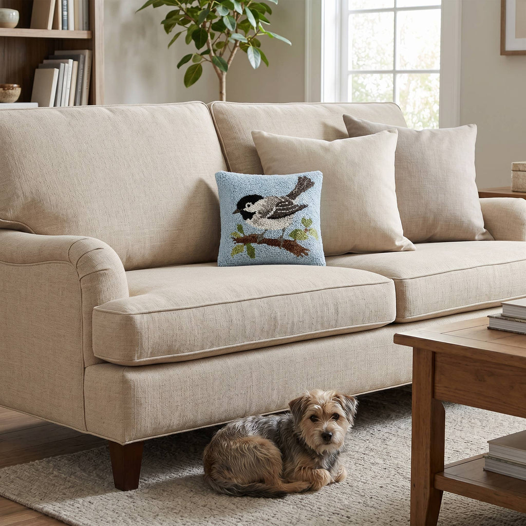 Chickadee Hook Pillow