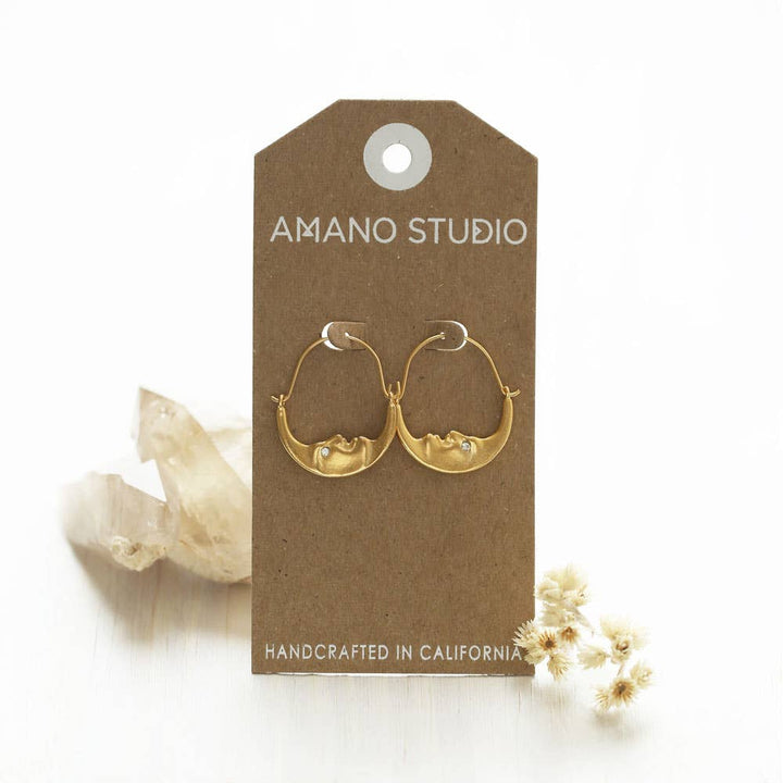La Lune Crescent Earrings