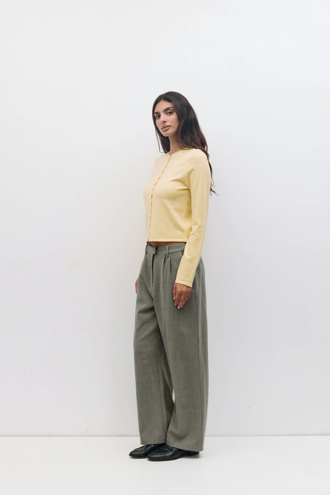 The Shea Cardigan In Yellow