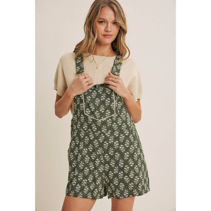 Meadow Bloom Floral Short Overall