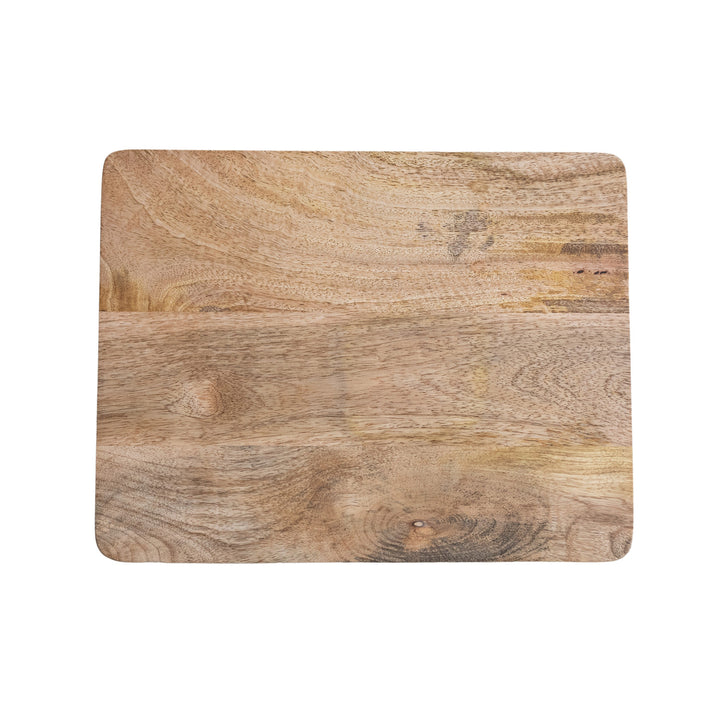Mango Wood Footed Cheese/Serving Board, Natural