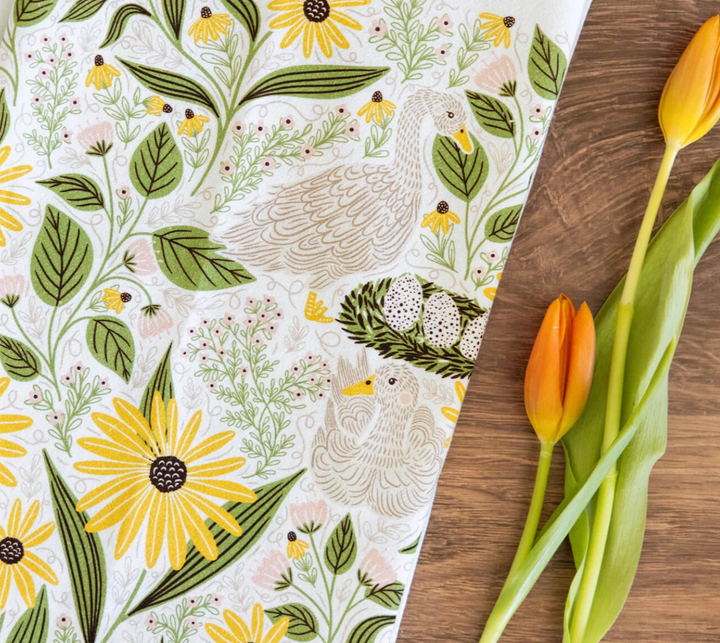 Spring Symphony Tea Towel