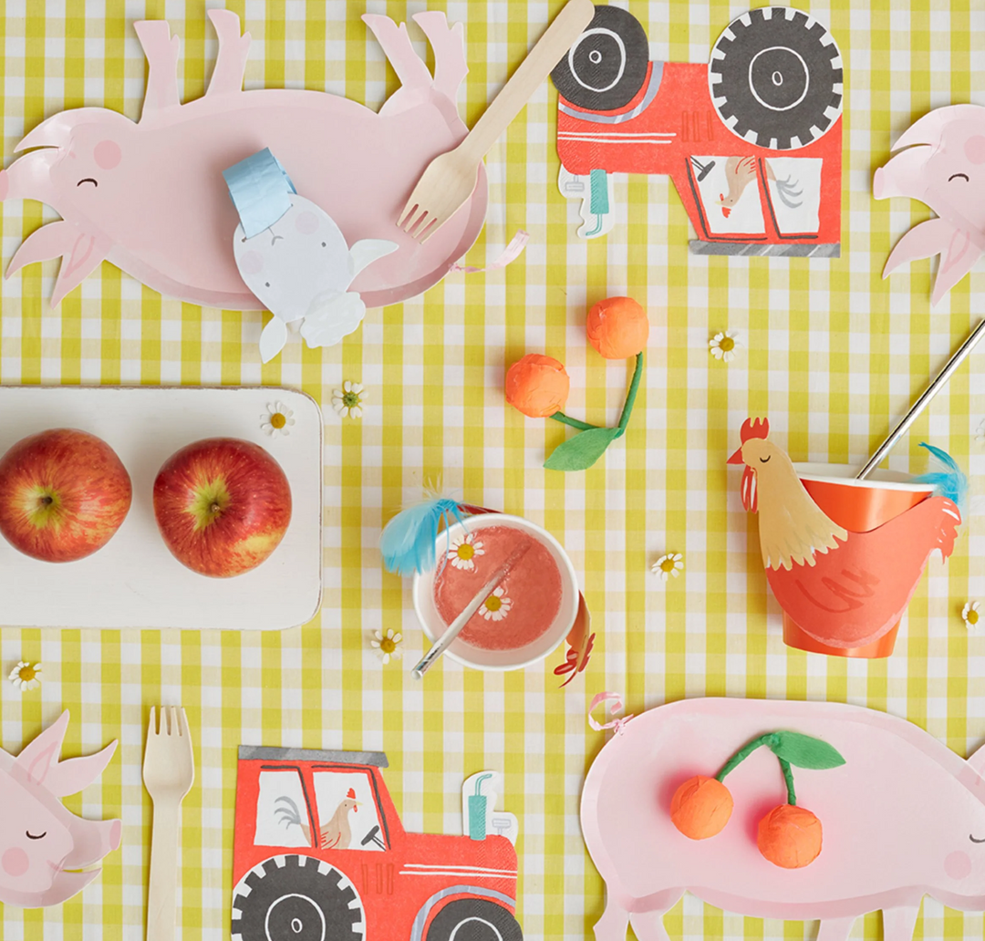 On the Farm Pig Plates