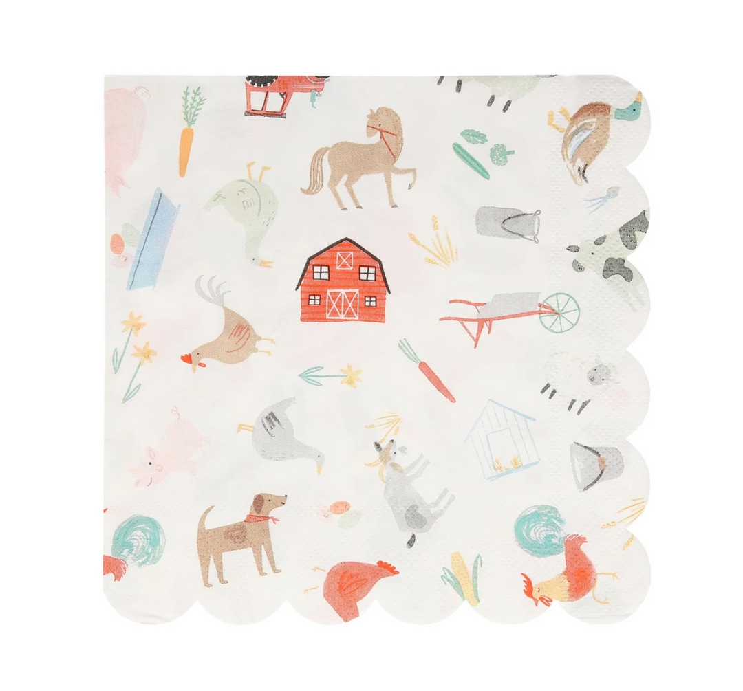 On the Farm Large Napkins
