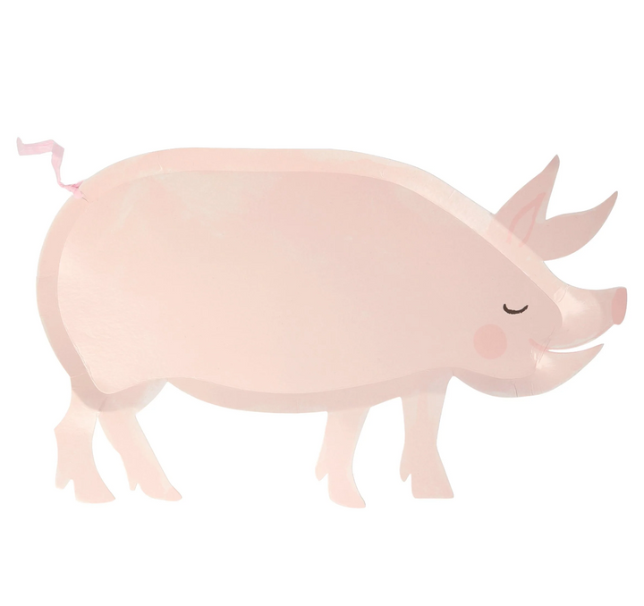 On the Farm Pig Plates