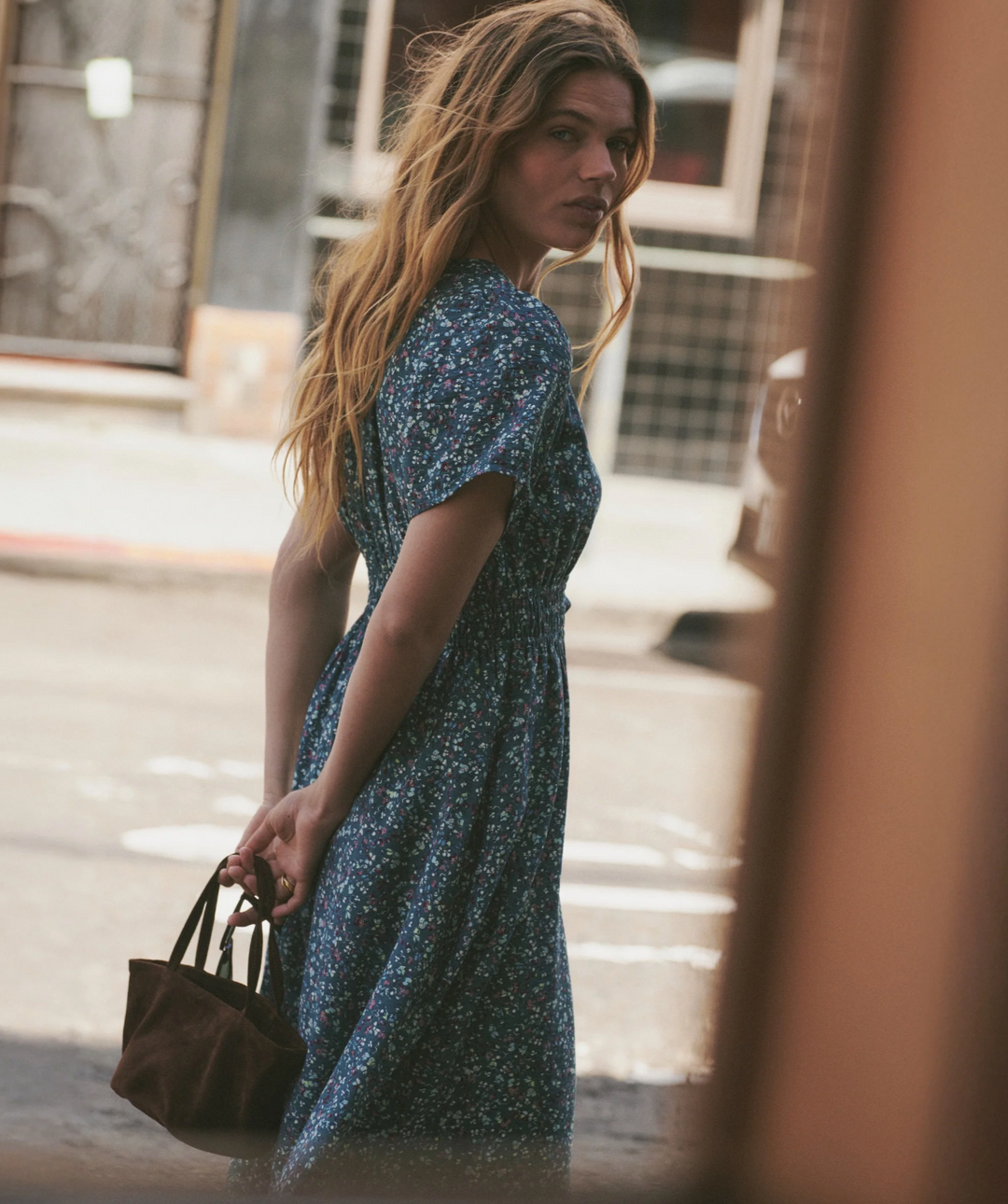 Annika Midi Dress in Deep Aqua
