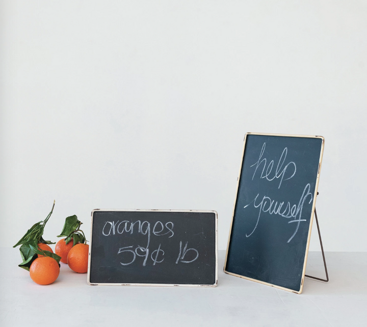 Metal Framed Chalkboard w/ Easel