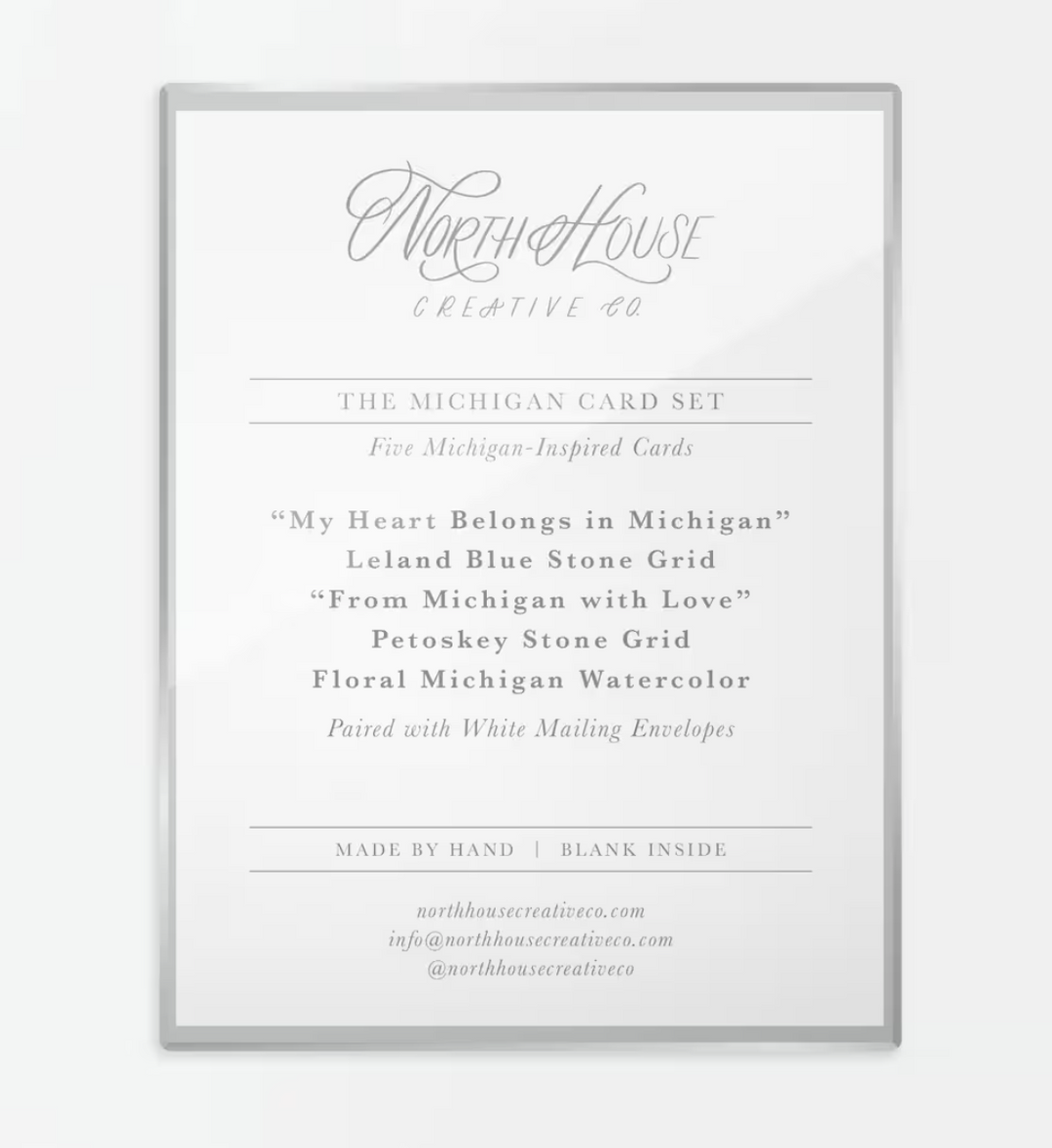 Michigan Love Greeting Card Set, local artist