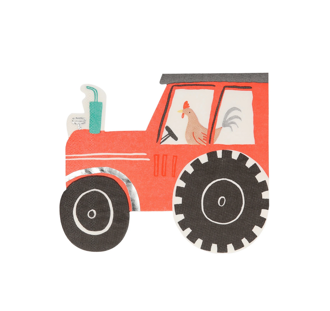 On the Farm Tractor Napkins