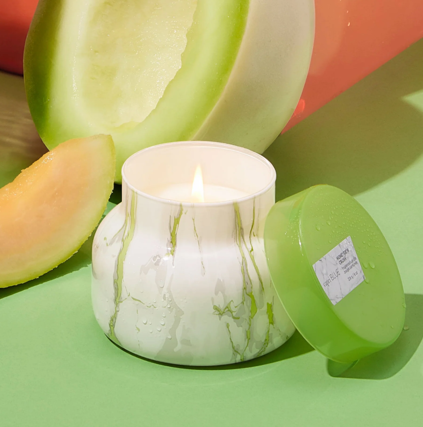 Honeydew Crush Modern Marble Petite Jar - Thumbnail 2