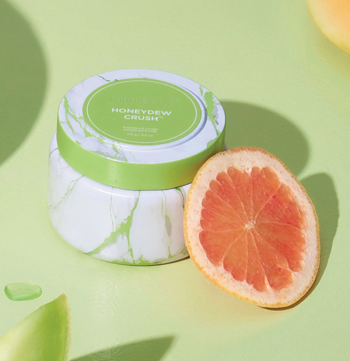 Honeydew Crush Modern Marble 8.5oz Travel Tin