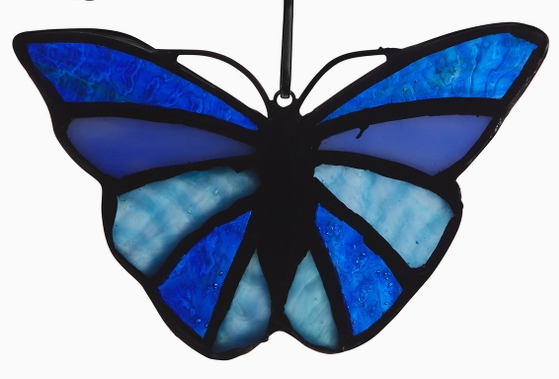 Butterfly Stained Glass Suncatcher, 4 Colors