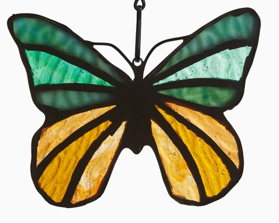 Butterfly Stained Glass Suncatcher, 4 Colors