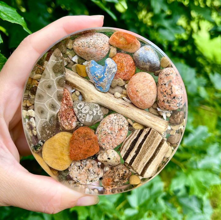 Lake Stone Coasters | Made in TC, MI
