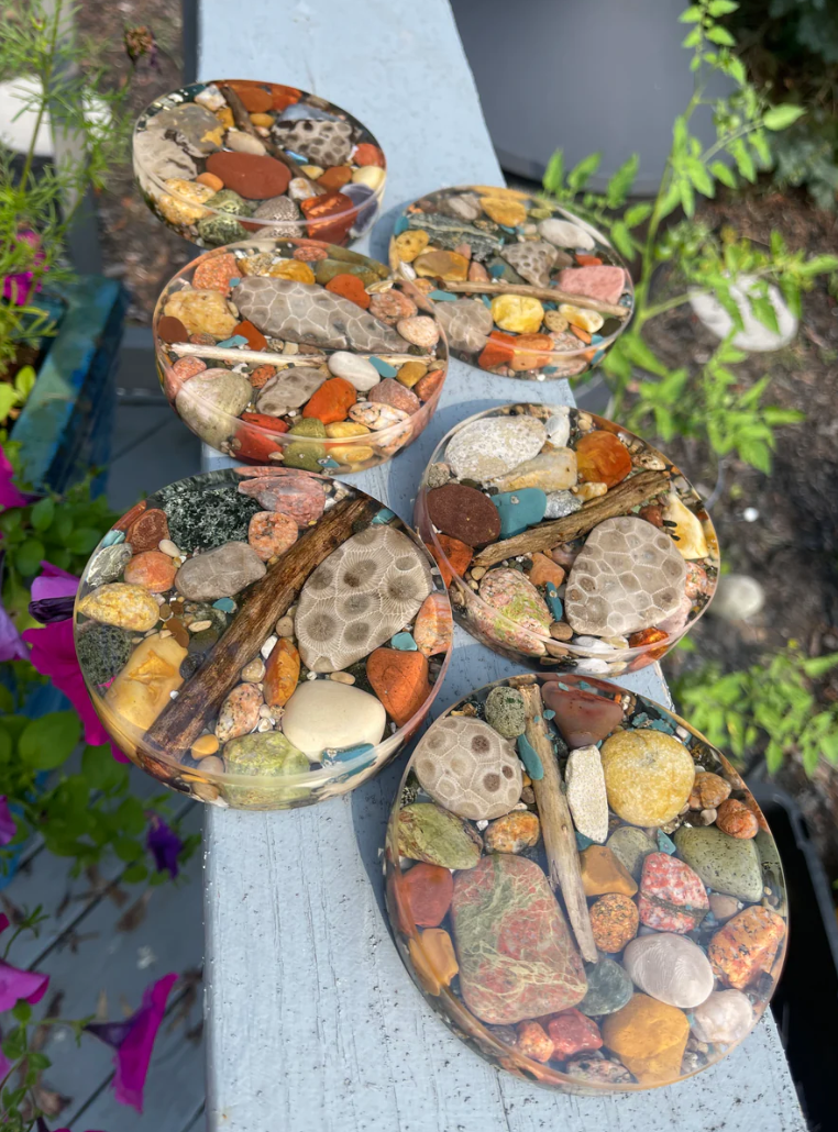 Great Lakes Goddess Lake Stone Coasters