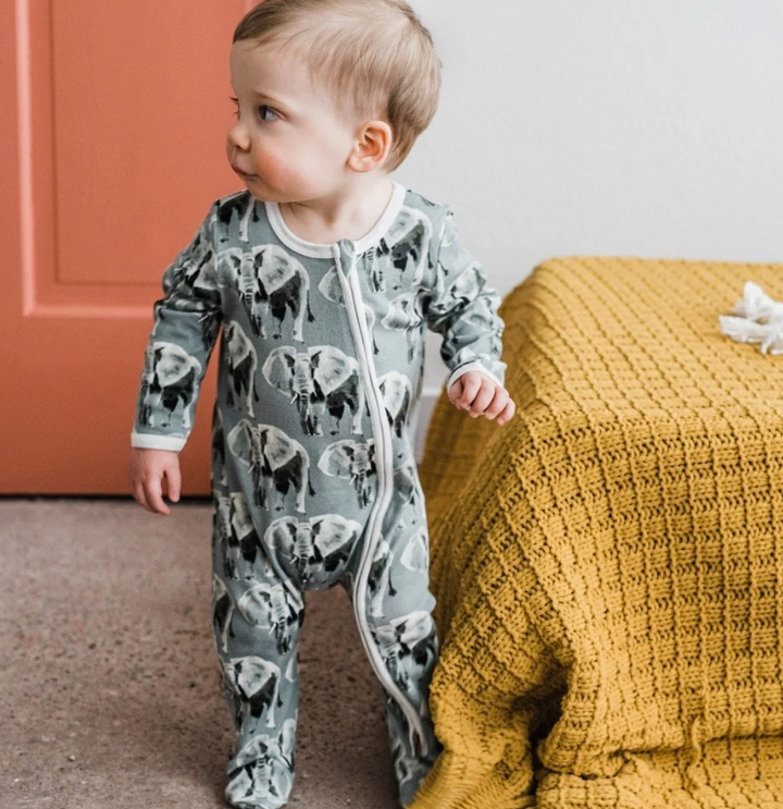 Chicken Zipper Footed Romper