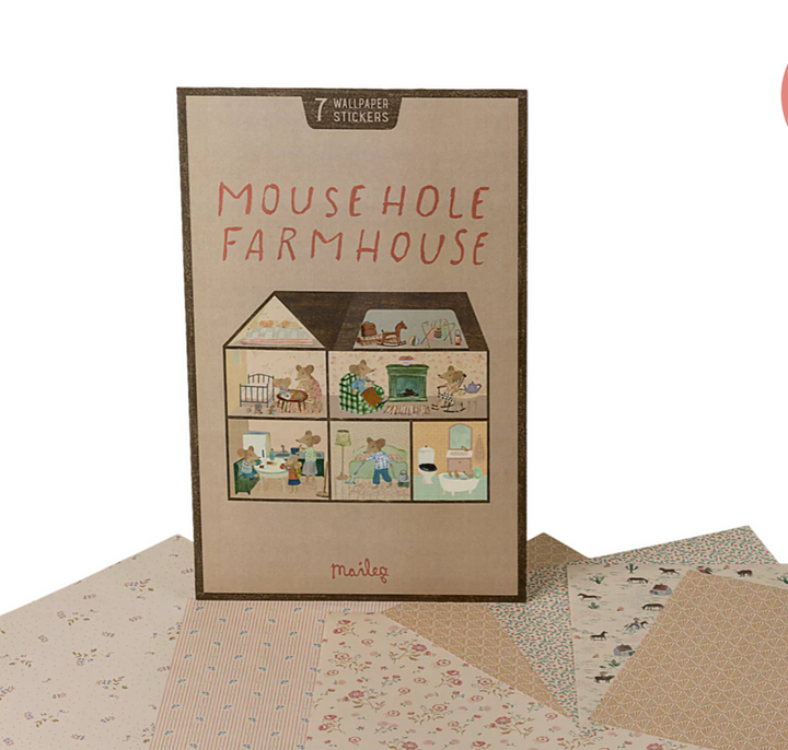 Mouse Hole Farmhouse Wallpaper