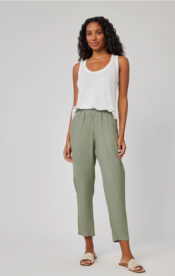Camille Track Pant in Clean Sage