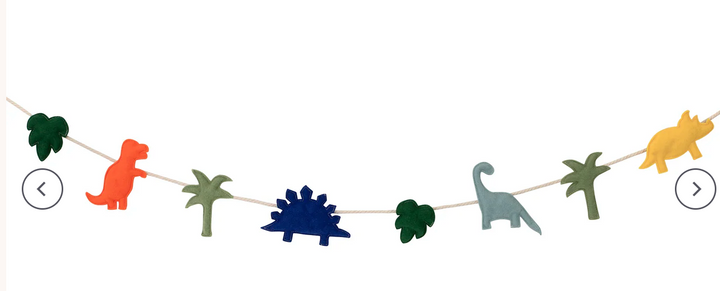 Felt Dinosaur Garland