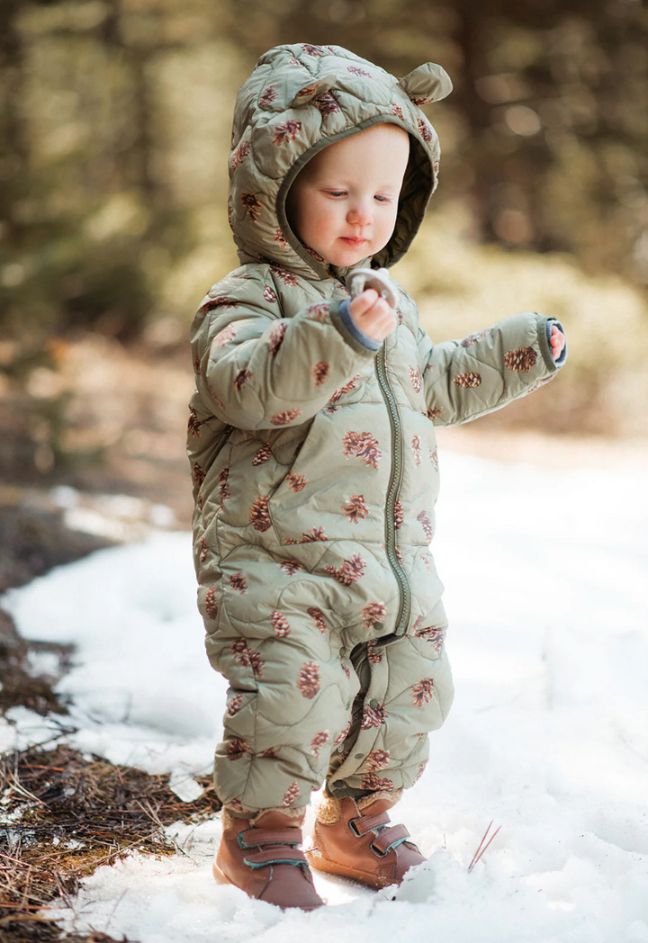 Down Jumpsuit in Pinecone