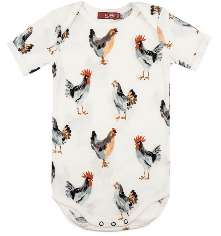 Chickens Short Sleeve Bodysuit
