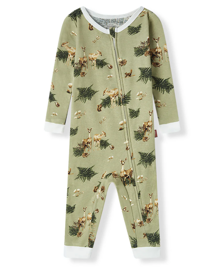 Forest Party Zipper Pajama